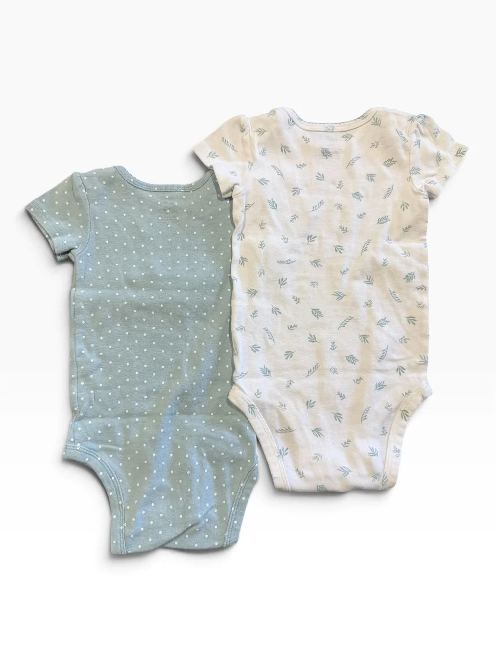 Carter's Baby Girls' 2-Pack Short Sleeve Bodysuits, Size 9 Months